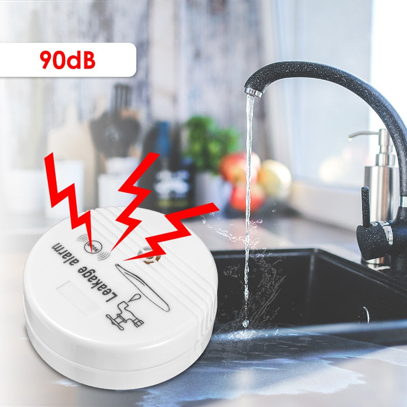 Instant-Alert Water Leak Alarm (90dB) + battery